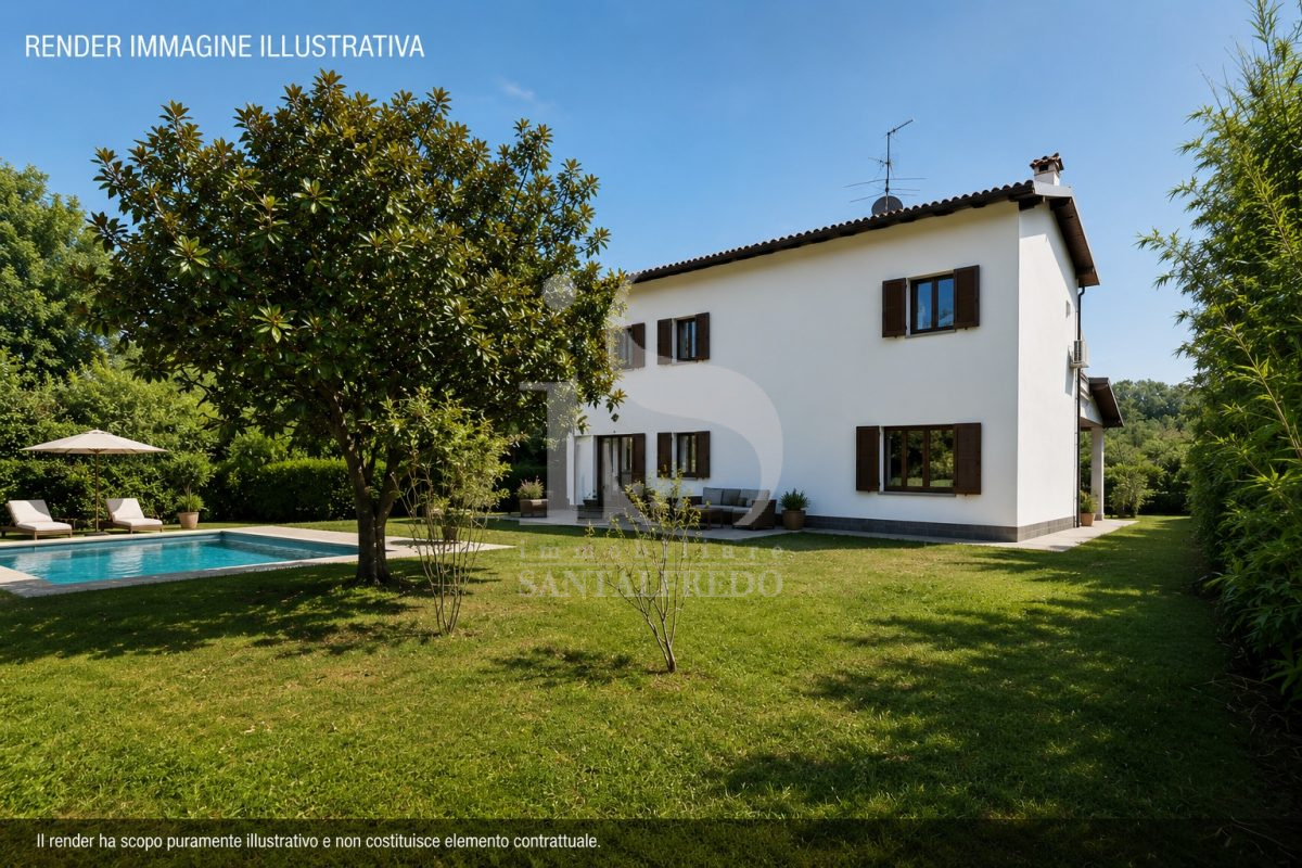 Villa singola con giardino in vendita ad Agrate Brianza